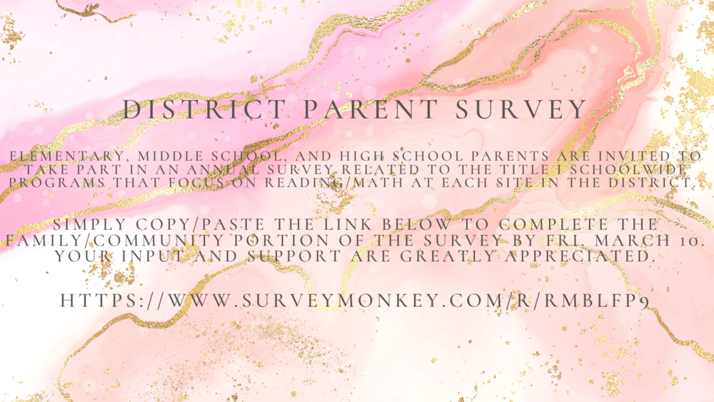 District Parent Survey