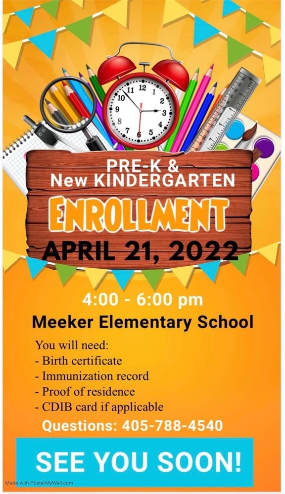Pre-K and new Kindergarten enrollment 